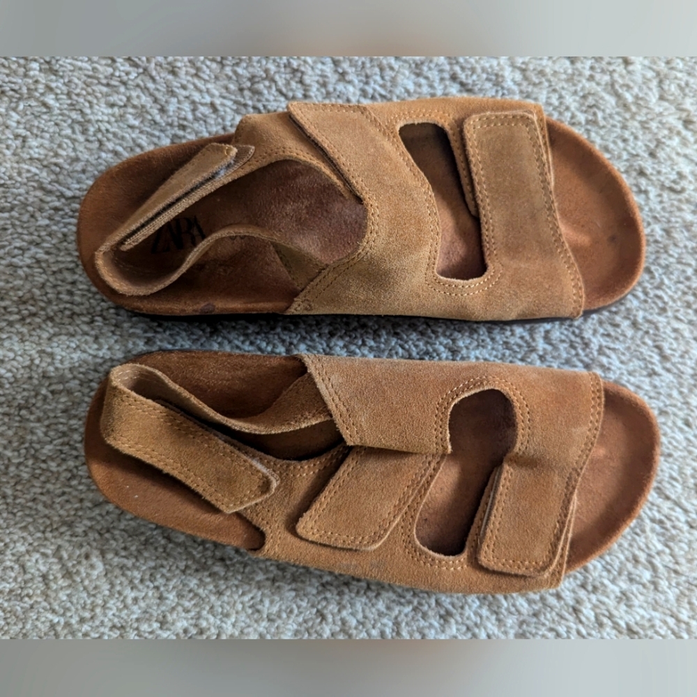 ZARA kids unisex suede sandal